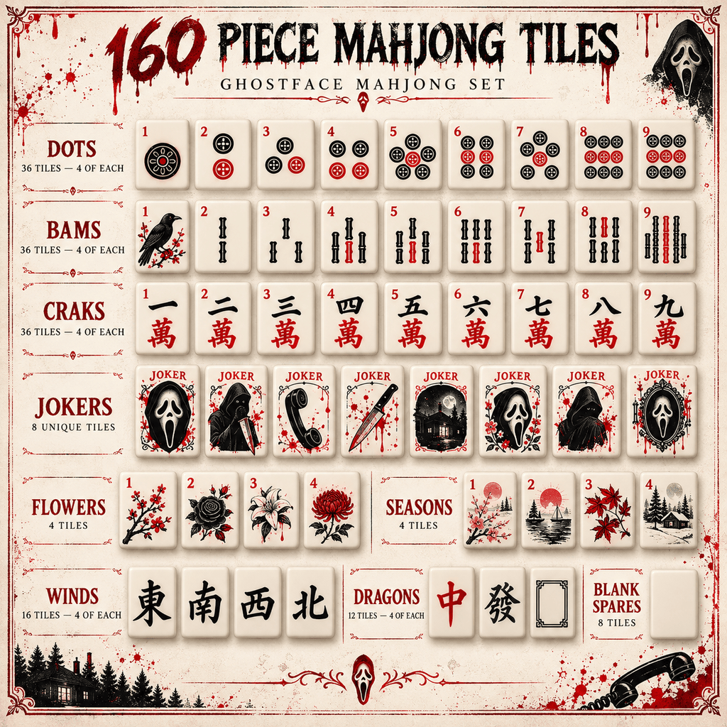 Premium GSF Mahjong Tiles Set TNSM