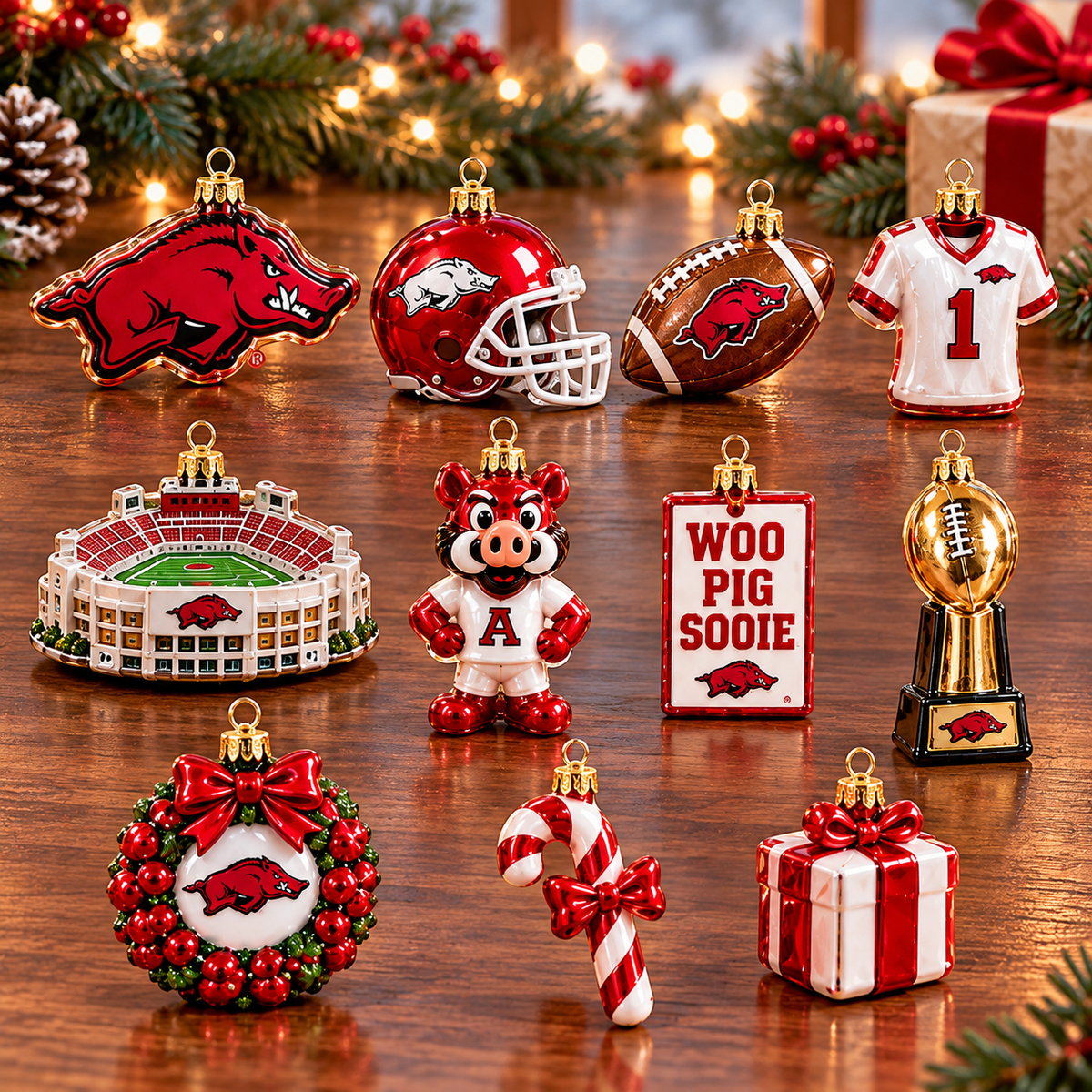 AKR Premium Glass Christmas Tree With Ornaments TNSM