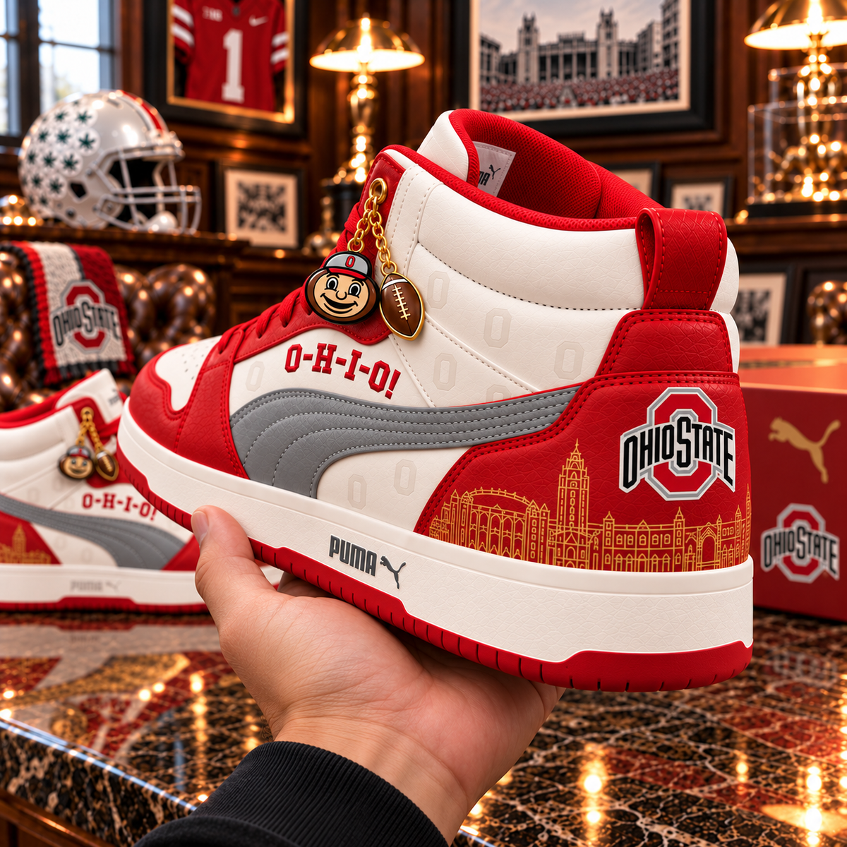 OSB Premium Mid-Top Sneakers with Charms PNPA