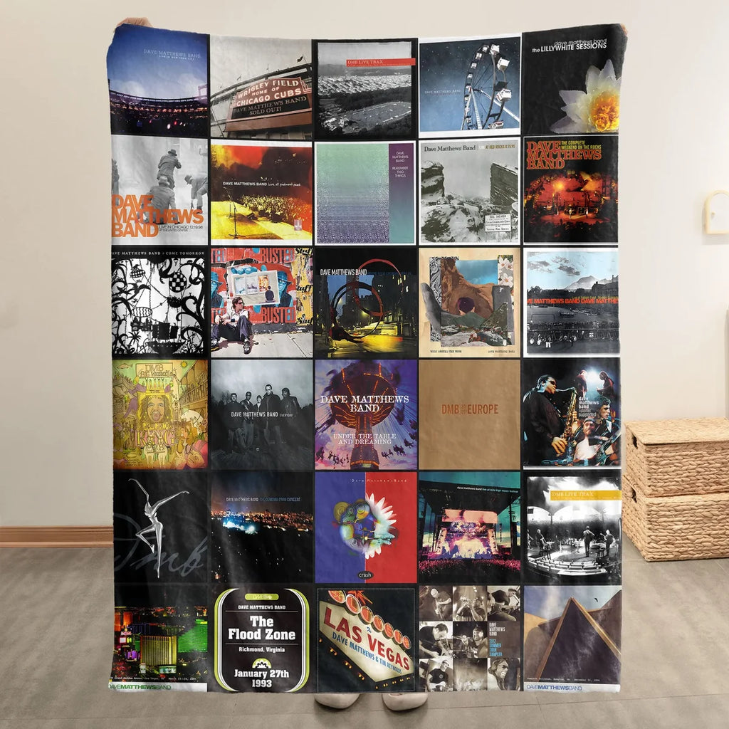 DMB Albums Collage Sherpa Blanket BMD