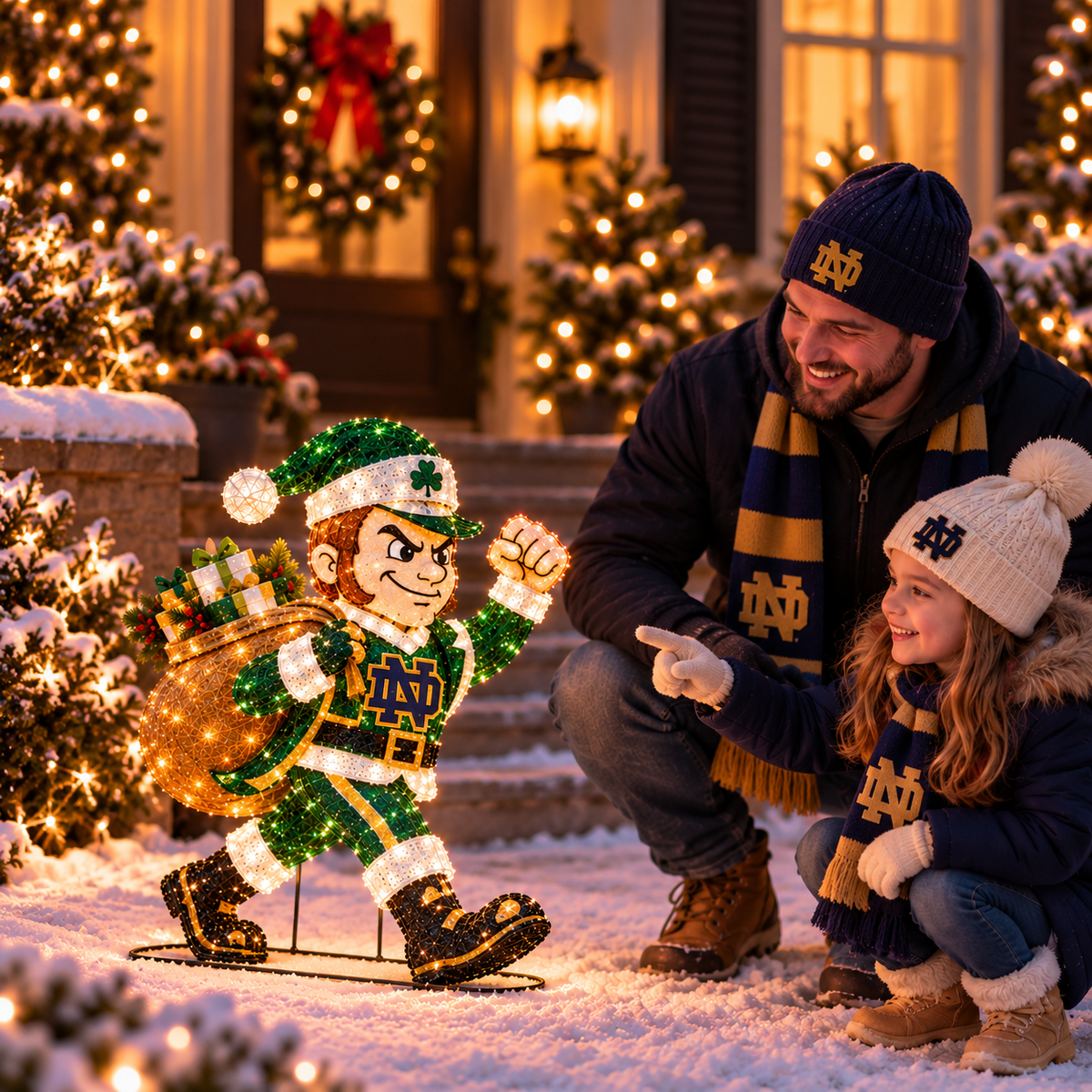 NDFI Premium Lighted Christmas Mascot Decoration BMD
