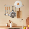 20 inch Wall-mounted Rail Utensil Storage Hanger 304 Stainless Steel Kitchen Hanging Racks For Spatula Spoon Cookware Mug