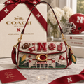Nebraska Cornhuskers Coach Shoulder Cross With Charm