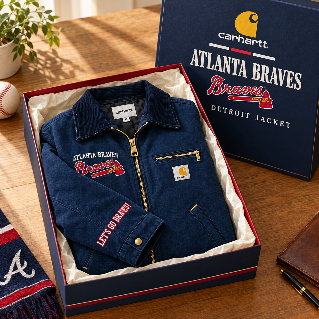 Atlanta Braves Workjacket Embroidered Detroit Jacket