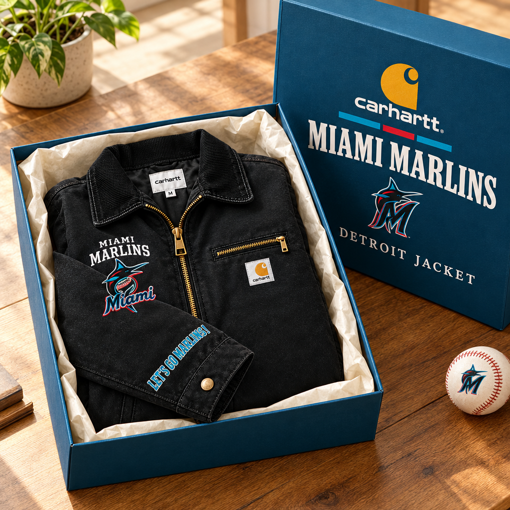 Miami Marlins Baseball Embroidered Detroit Jacket
