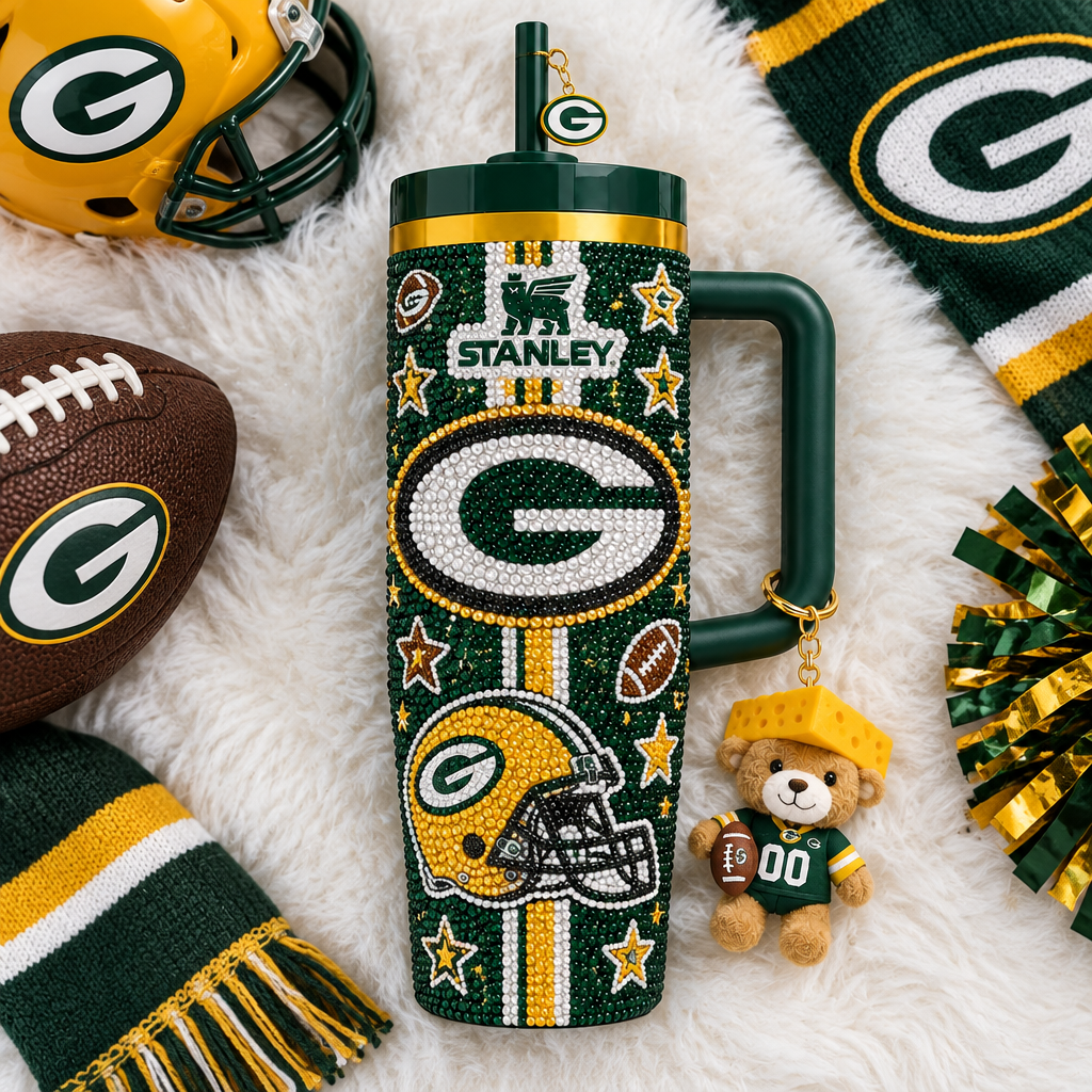 Green Bay Packers 40oz Tumbler With Handle TTNL