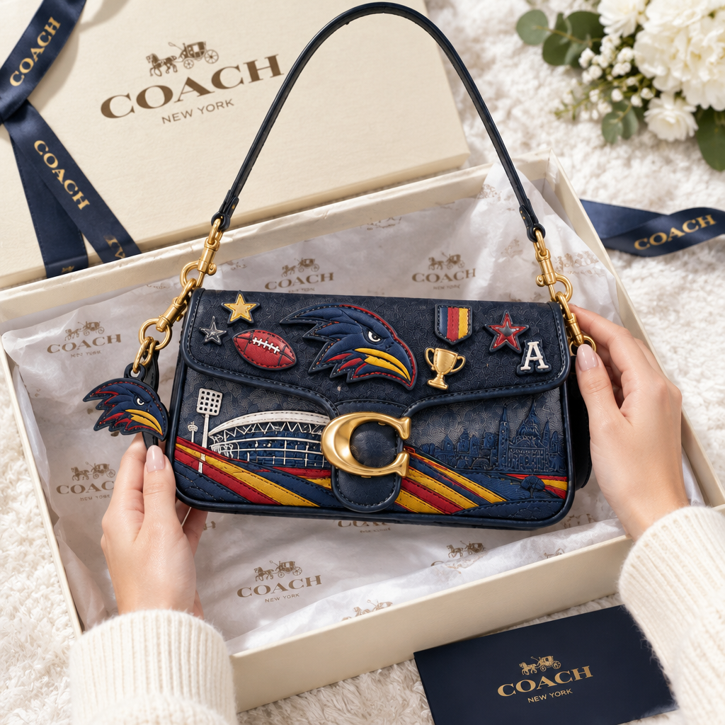 Adelaide Crows Coach Shoulder Cross With Charm